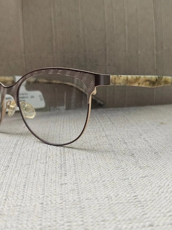 Women Eyeglasses Frame XREH41S Beige Brown Eyewear Glasses Frame NWT $70 main image 6